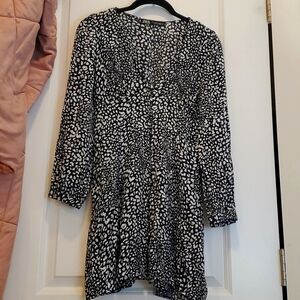 Zara Animal Print Mini Dress Size Medium